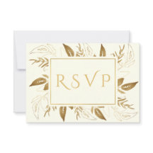 Golden Foliage | Elegant Guld Elfenbenskusten Bröl