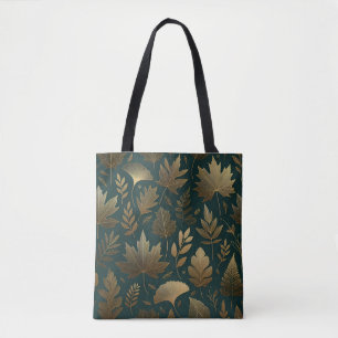 "Golden Foliage" Lexury Tote Bag for Fall Tygkasse
