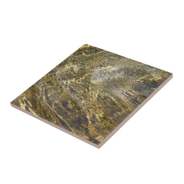 Golden Fontän Vatten Kakelplatta (Sidan)