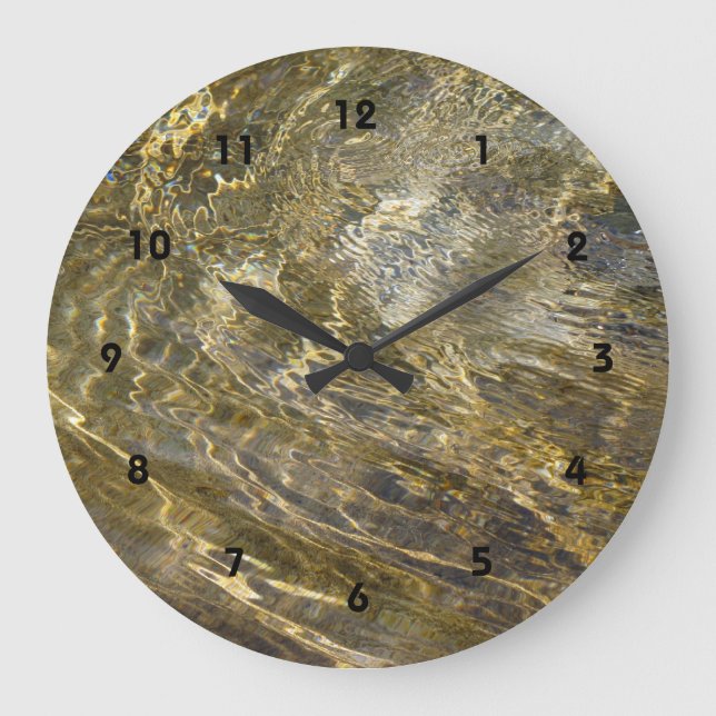 Golden Fontän Vatten Stor Klocka (Framsida)