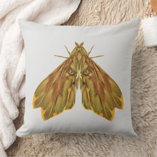 Golden Forest Moth – Surreal Nature Form Kudde