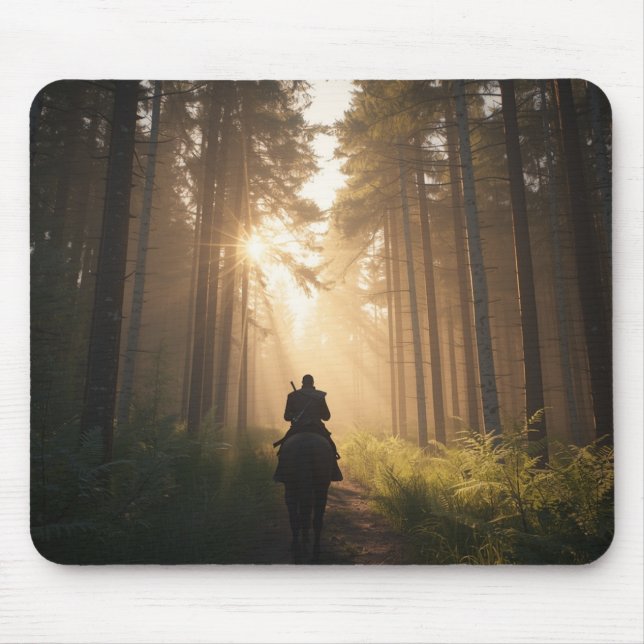 Golden Forest Rider Mousepad Musmatta (Framsidan)