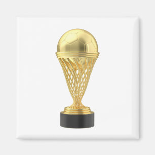 Golden-fotbollstruppen kopp magnet