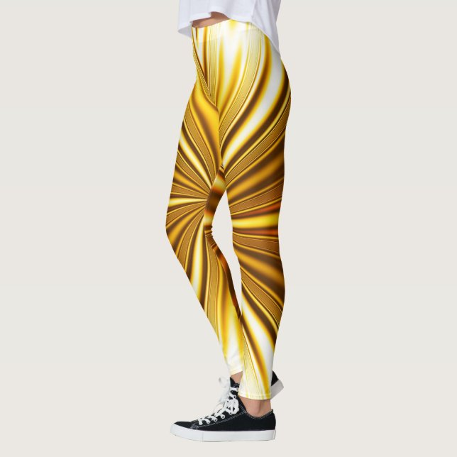 Golden fractal leggings (Vänster)
