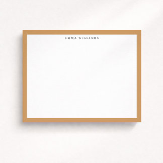 Golden Frame Note Card Inbjudningar