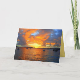 Golden Frank Bay Sunset, St. John, USA.V.I. Kort