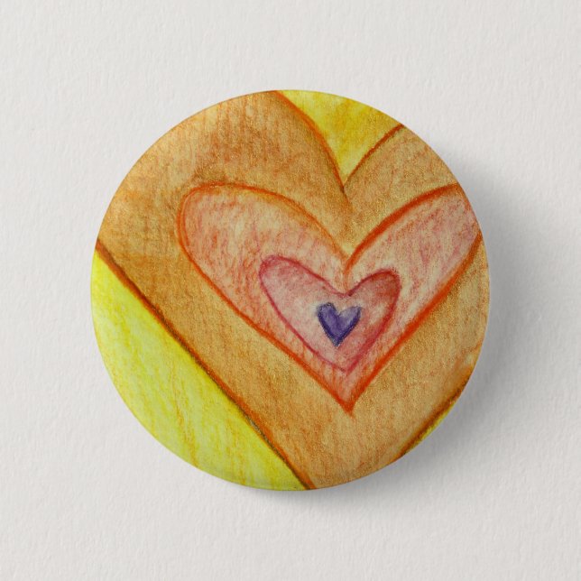 "Golden Friemenitys Hearts Art Lapel Pins" eller " Knapp (Framsida)