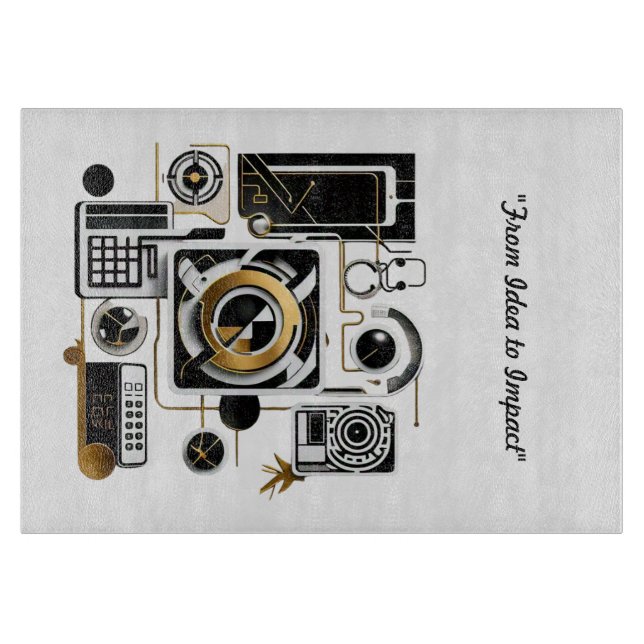 "Golden Futuristiska Designs" (Framsidan)