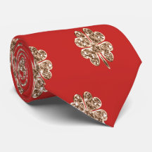 Golden Fyrklövra Lycka till Red och Guld