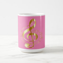 Golden G-klyva på Rosa Mugg