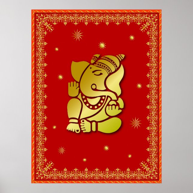 Golden Ganesha Poster (Framsidan)