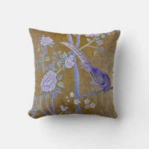 Golden Garden Chinoiserie Lila Bird & Peony