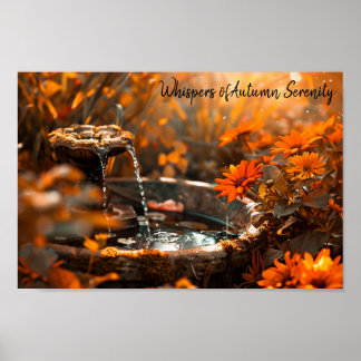 Golden Garden Splendor Poster