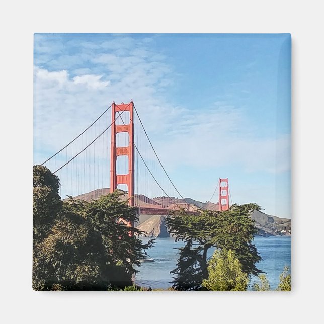 Golden Gate Bridge, California CA Magnet (Framsidan)