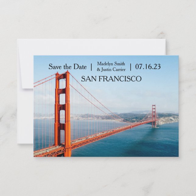 Golden Gate Bridge Foto - 3x5 Spara datumet (Framsida)