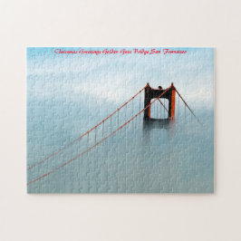 Golden Gate Bridge Kalifornien.Julhälsningar Pussel