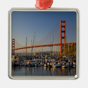 Golden Gate Bridge och San Francisco 2 Julgransprydnad Metall