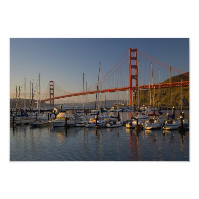 Golden Gate Bridge och San Francisco 4 Fototryck (Framsidan)