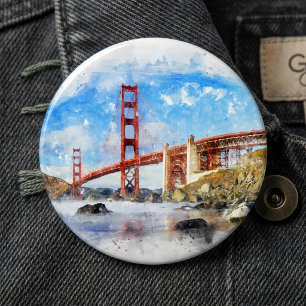 Golden Gate Bridge Pastell i San Francisco Knapp