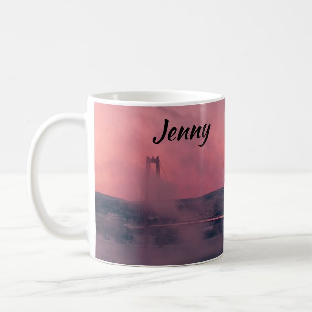 Golden Gate Bridge San Francisco Bro Coffee Mugg (Vänster)