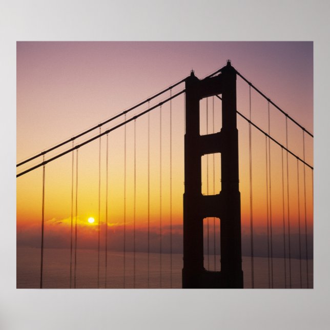 Golden Gate Bridge, San Francisco, Kalifornien, 3 Poster (Framsidan)
