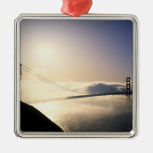 Golden Gate Bridge, San Francisco, Kalifornien, 4 Julgransprydnad Metall