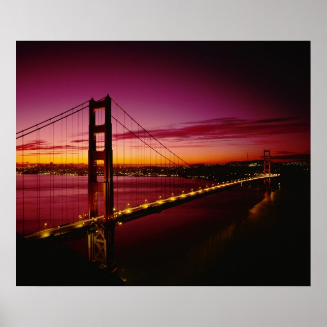 Golden Gate Bridge, San Francisco, Kalifornien, 5 Poster (Framsidan)