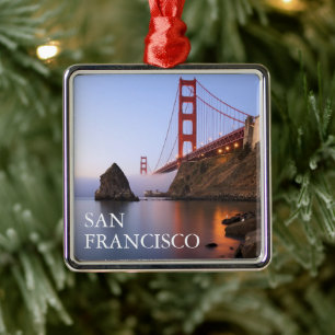 Golden Gate Bridge San Francisco Kalifornien Julgransprydnad Metall