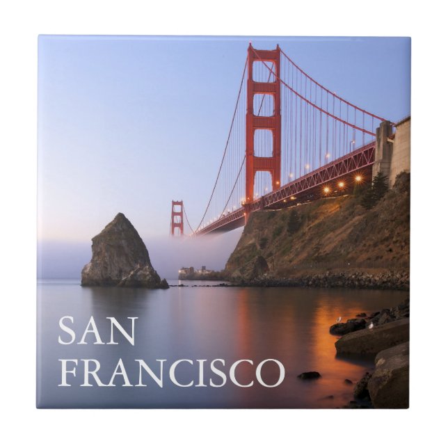 Golden Gate Bridge | San Francisco Kalifornien Kakelplatta (Framsidan)