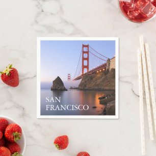 Golden Gate Bridge San Francisco Kalifornien Pappersservett