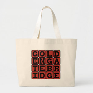 Golden Gate Bridge, San Francisco Landmark Jumbo Tygkasse