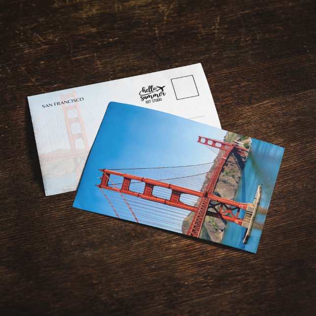 Golden Gate Bridge San Francisco Postcard Inbjudningar (Skapare uppladdad)