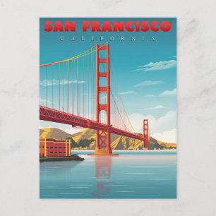 Golden Gate Bridge - San Franciscos landmärke Vykort