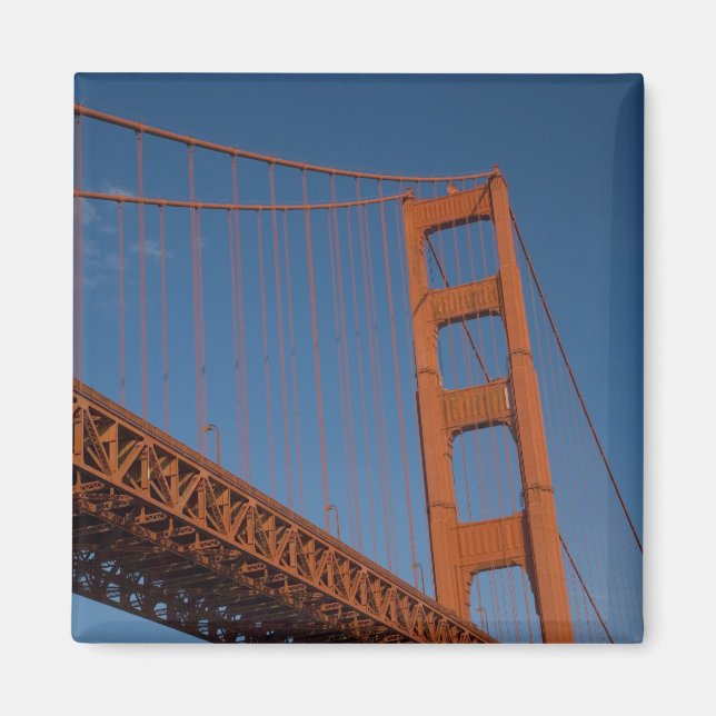 Golden Gate Bridge sedd från Fort Point Magnet (Framsidan)