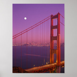 Golden Gate Bridge strax efter solnedgång, Poster