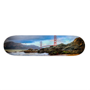 Golden Gate Bridge vid solnedgång Mini Skateboard Bräda 18,7 Cm