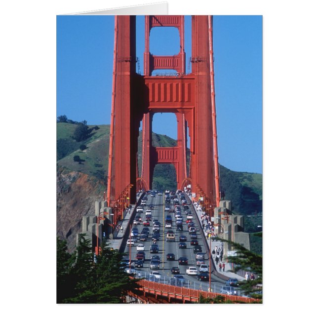 Golden Gate-bron och San Francisco Bay Hälsningskort (Framsidan)