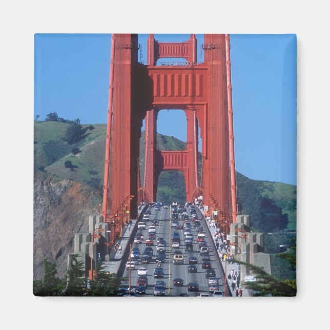 Golden Gate-bron och San Francisco Bay Magnet (Framsidan)