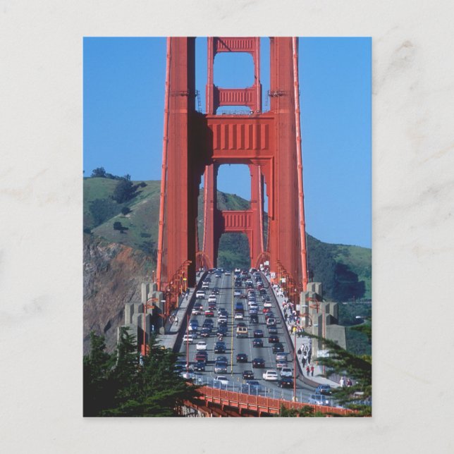 Golden Gate-bron och San Francisco Bay Vykort (Framsida)