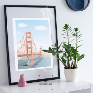 Golden Gate-bron. Poster