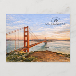 Golden Gate-bron, San Francisco Kalifornien Helg Vykort