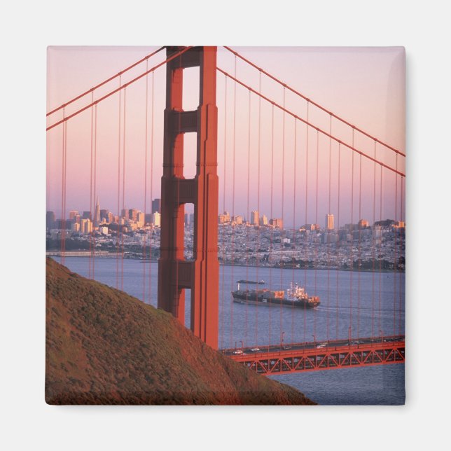 Golden Gate-bron; San Francisco; Kalifornien; Magnet (Framsidan)