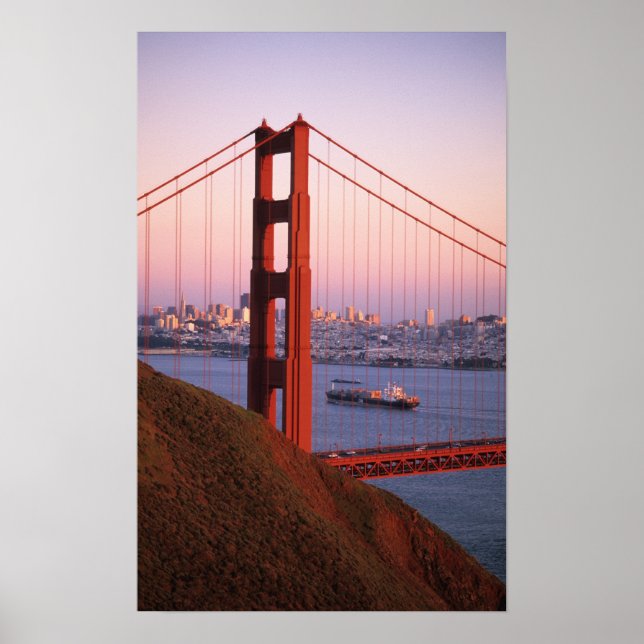Golden Gate-bron; San Francisco; Kalifornien; Poster (Framsidan)