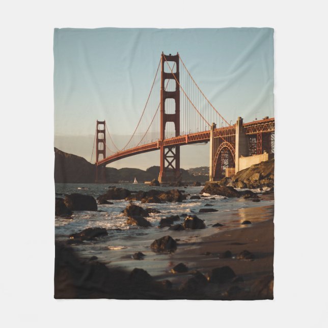 GOLDEN GATE BRON, SAN FRANCISCO UNDER DAGEN FLEECEFILT (Framsidan)