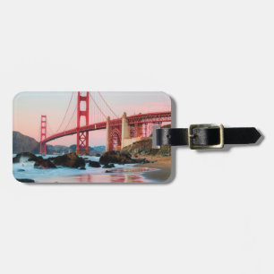 Golden gate-brons kastkudde bagagebricka