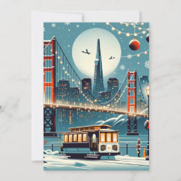 Golden Gate Holiday Magic - San Francisco jul Julkort