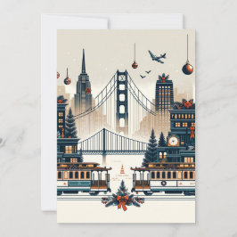 Golden Gate Holiday Magic San Francisco jul Julkort