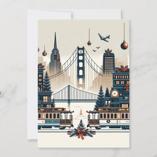 Golden Gate Holiday Magic San Francisco jul Tack Kort (Framsida)