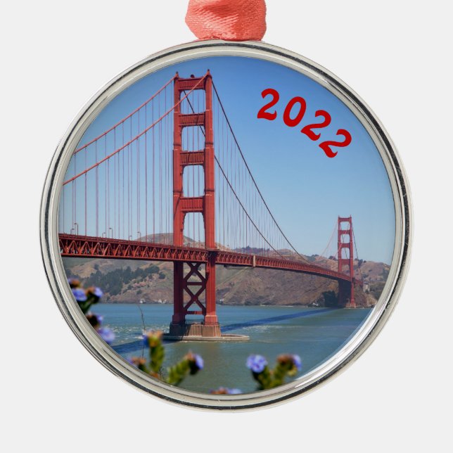 Golden Gate Holiday Ornament (Framsidan)