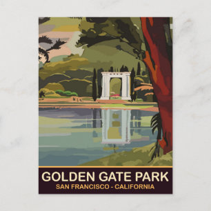 Golden Gate Park, San Francisco, Kalifornien Vykort